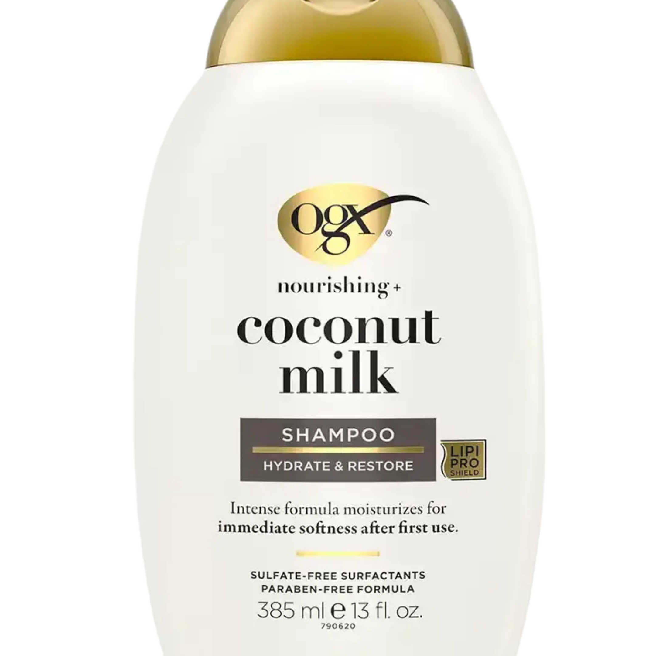 OGX Nourishing Coconut Milk shampoo front label